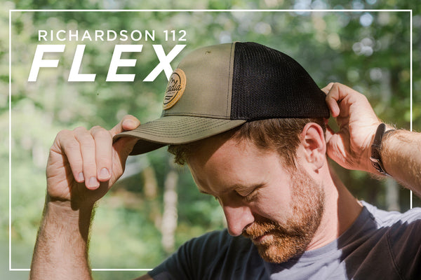 Richardson 112 Flexfit Snapback Custom Leather Patch Hat - C. Richard's Leather