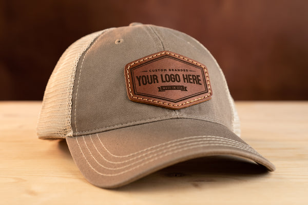 Richardson 111 Unstructured Leather Patch Hat