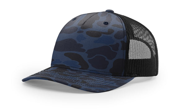 Richardson 112PFP Camo Custom Leather Patch Hat