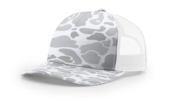 Richardson 112PFP Camo Custom Leather Patch Hat