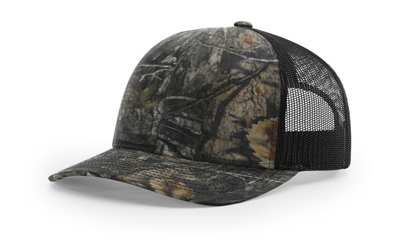 Richardson 112P Camo Custom Leather Patch Hat - C. Richard's Leather