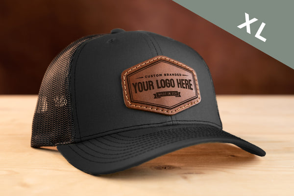 112XL Custom Leather Patch Hat - C. Richard's Leather