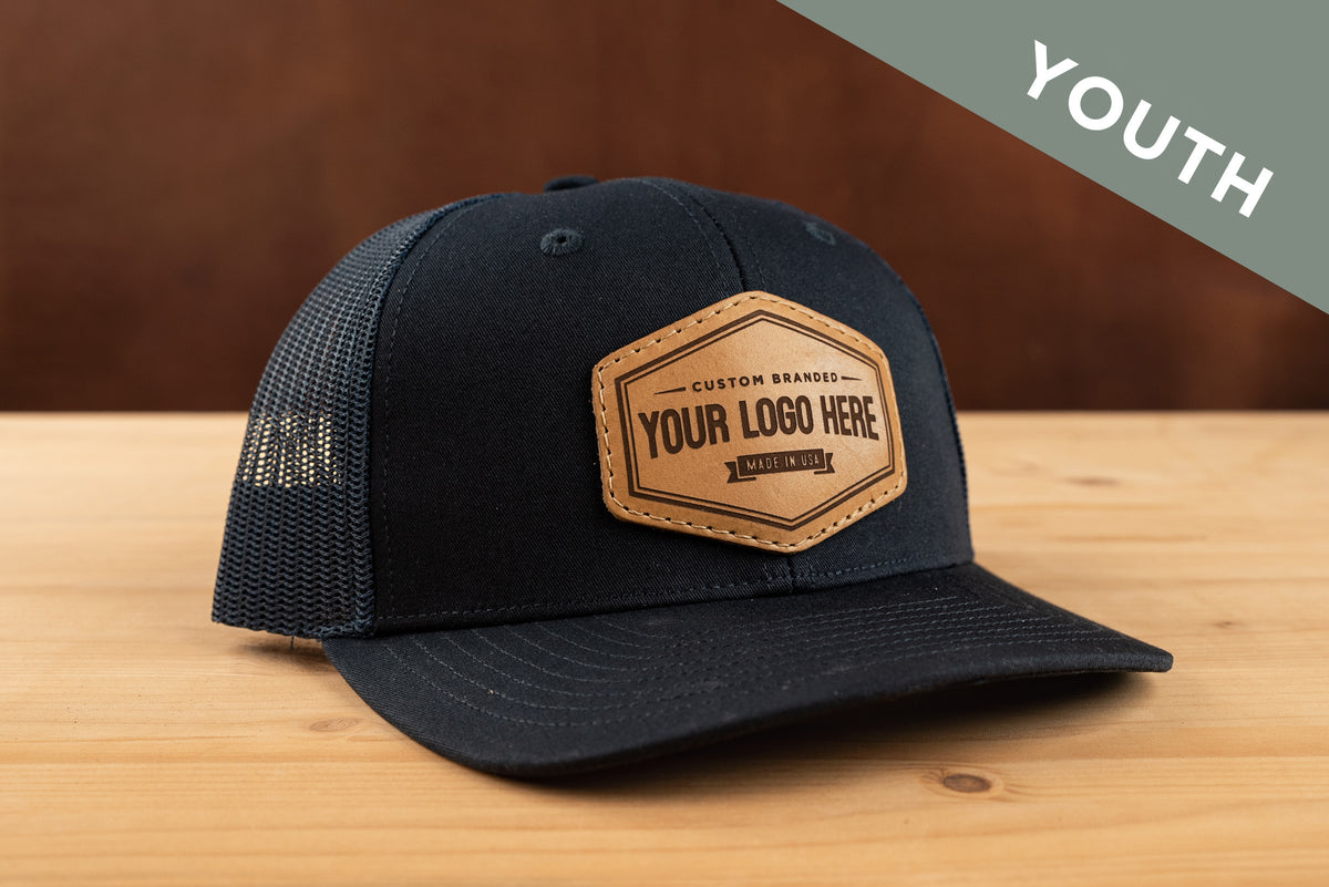 Richardson 112 Youth Custom Leather Patch Hat – C. Richard's Richardson 112 Youth Custom Leather Patch Hat – C. Richard's
