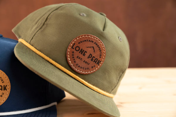Richardson 256 Rope Custom Leather Patch Hat