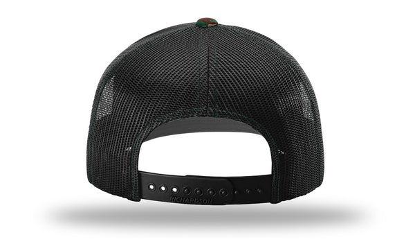 Richardson 112P Camo Custom Leather Patch Hat - C. Richard's Leather