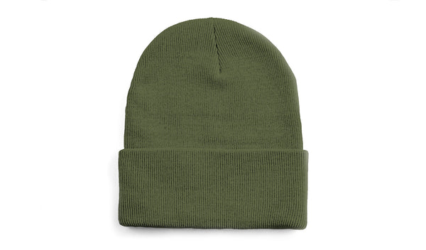 Custom Leather Patch Beanie - C. Richard's Leather