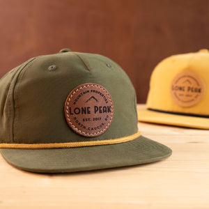 Rope Custom Leather Patch Hats
