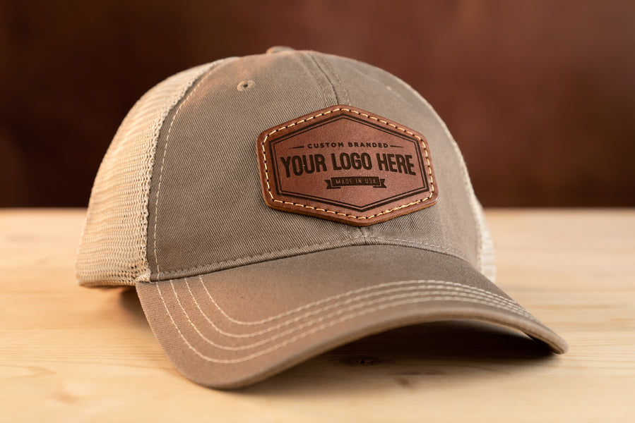 Richardson 111 Unstructured Leather Patch Hat