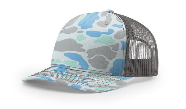 Richardson 112PFP Camo Custom Leather Patch Hat