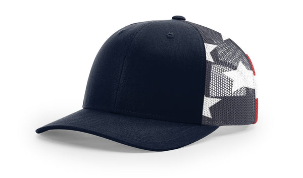 Richardson 112PM Custom Leather Patch Hat | Stars & Stripes