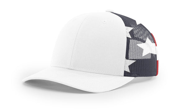 Richardson 112PM Custom Leather Patch Hat | Stars & Stripes