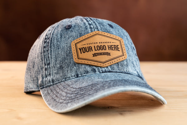 Richardson Denim Leather Patch Hat