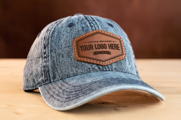 Richardson Denim Leather Patch Hat