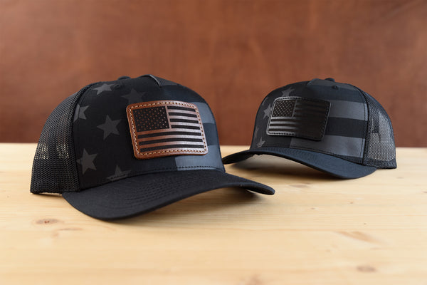 Richardson 112PFP Camo Custom Leather Patch Hat