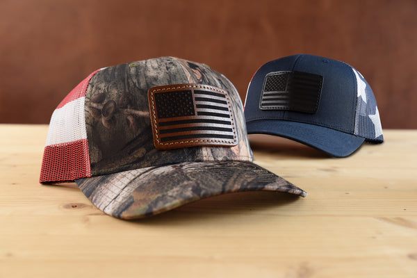 Richardson 112PM Custom Leather Patch Hat | Stars & Stripes