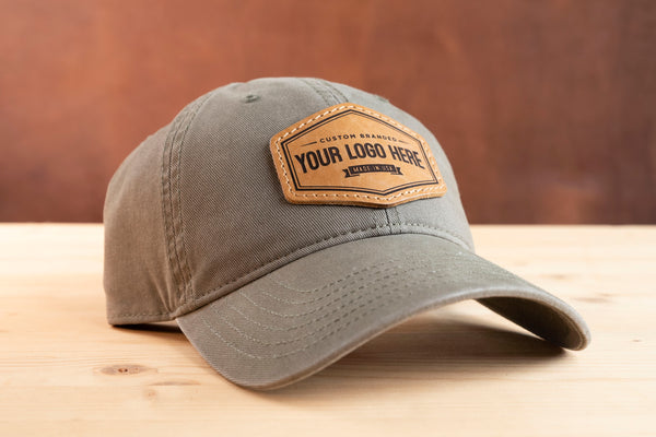 Richardson 326 Premium Unstructured Custom Leather Patch Hat