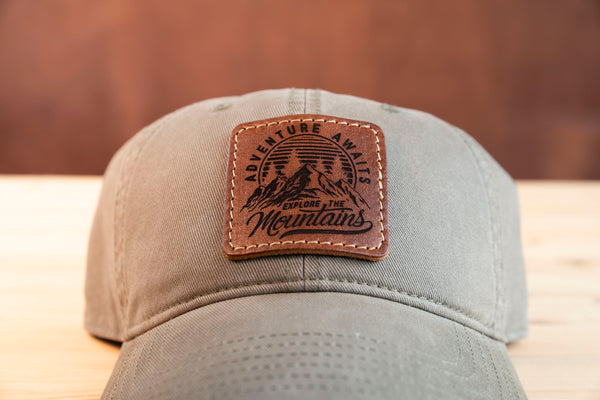Richardson 326 Premium Unstructured Custom Leather Patch Hat