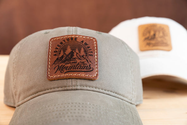 Richardson 326 Premium Unstructured Custom Leather Patch Hat