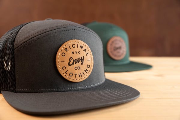 Richardson 168 7-Panel Leather Patch Hat