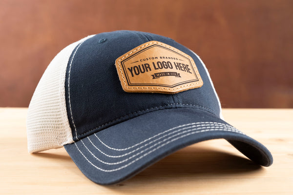 Richardson 111 Custom Unstructured Leather Patch Hat