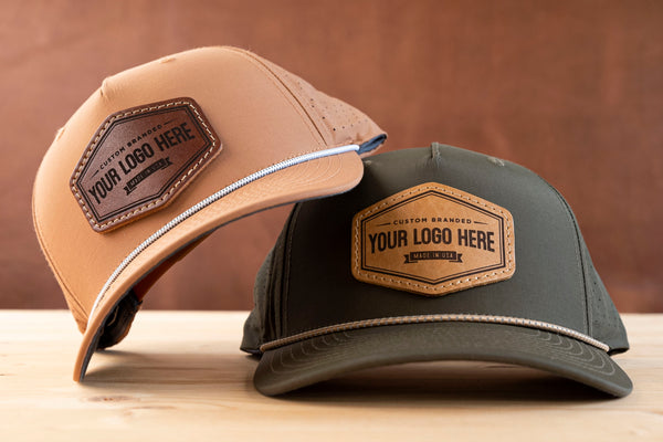 Richardson 355 Laser-Perf Performance Custom Leather Patch Hat