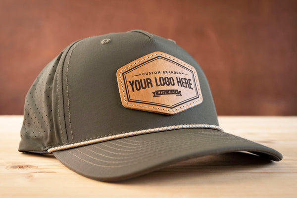 Richardson 355 Laser-Perf Performance Custom Leather Patch Hat