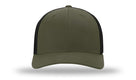 Richardson flexfit/fitted patch hats with your logo!  The perfect way to advertise and promote your brand with custom patch hats! | Richardson 110 R-Flex Fitted Leather Patch Hat  | CRichardsLeather | Visit Now: www.crichardsleather.com