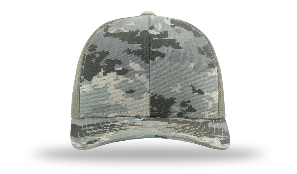112P Camo Custom Leather Patch Hat