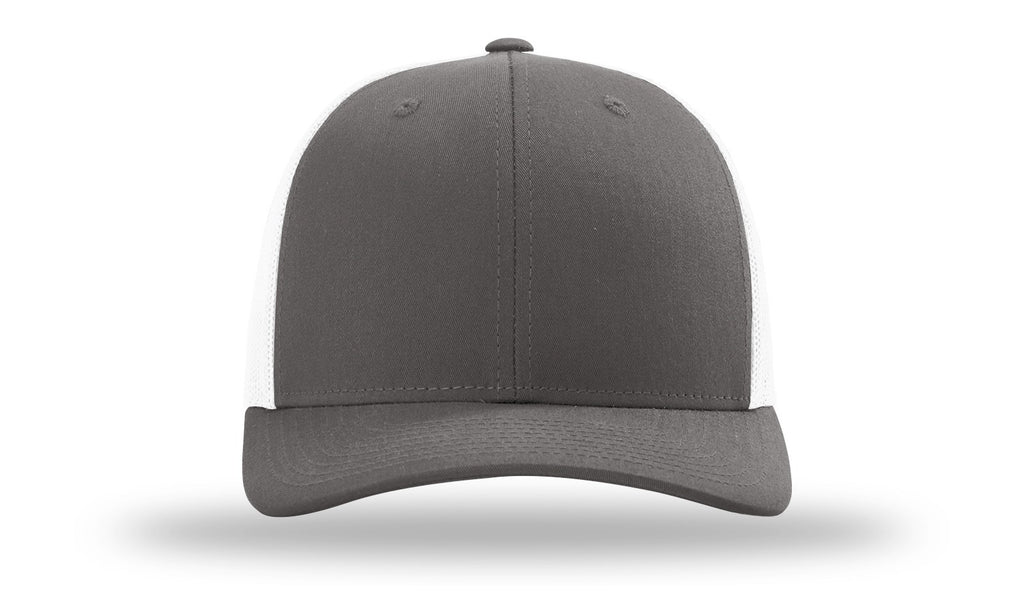 Richardson 115 Custom Leather Patch Hat Charcoal/Black