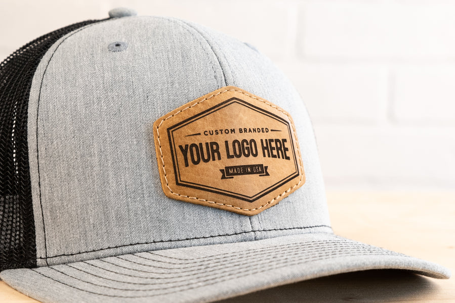 Richardson 112 Leather Patch Hats with YOUR LOGO - Dannotek Originals