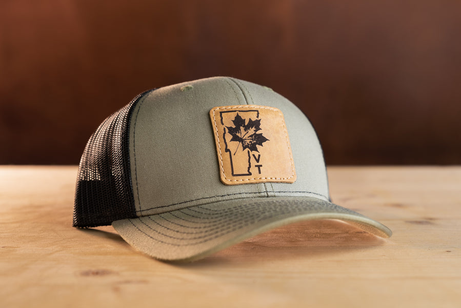 Richardson 112 Camo Collection Leather Patch Custom Trucker Hat + Your Logo  – PG HAT COMPANY