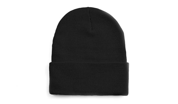 Custom Leather Patch Beanie