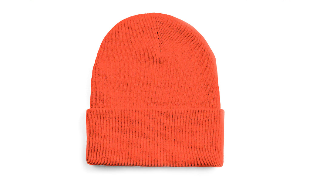 Custom Leather Patch Beanie
