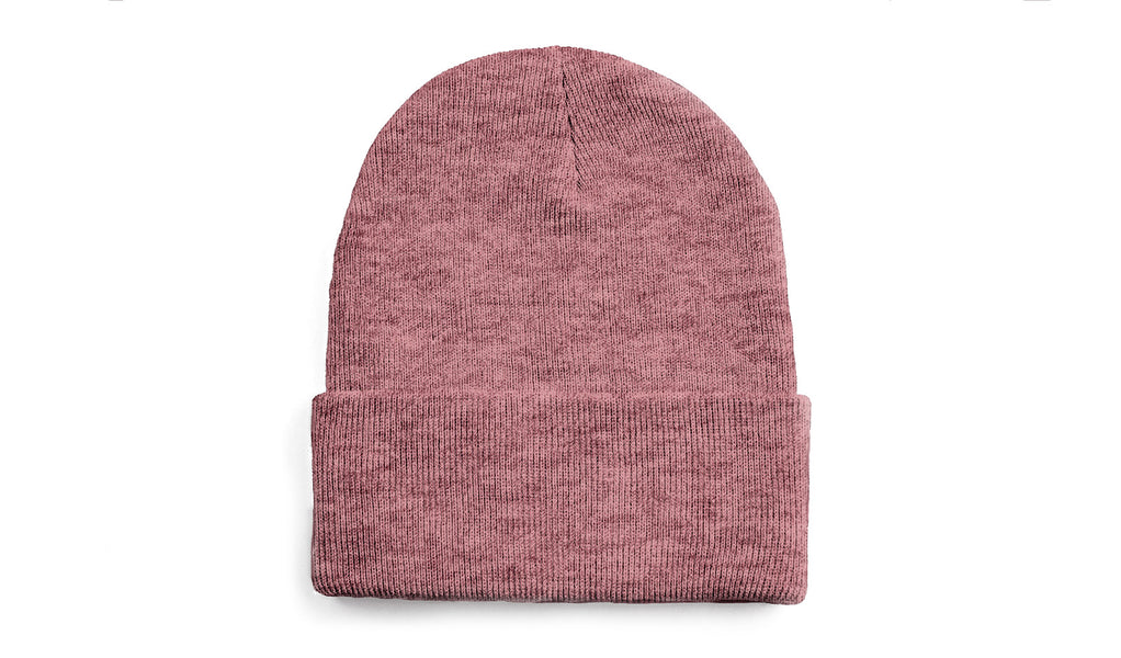 Custom Leather Patch Beanie