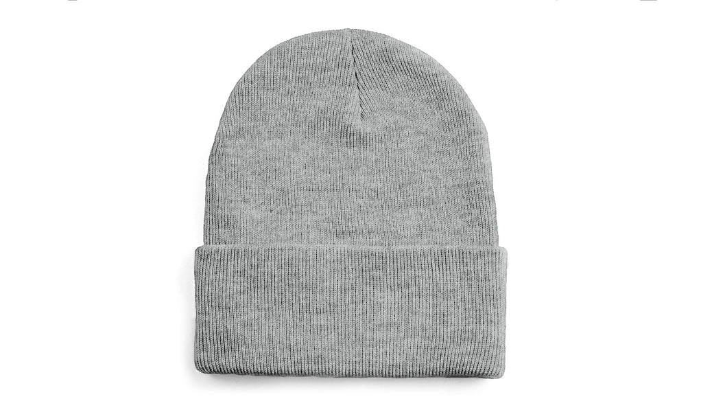 Custom Leather Patch Beanie